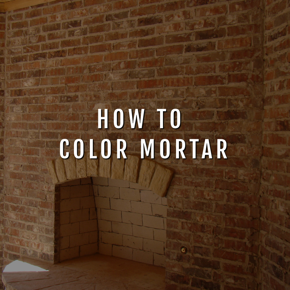 How to Color Mortar